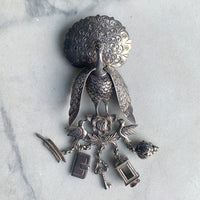 Peruvian Peacock Brooch